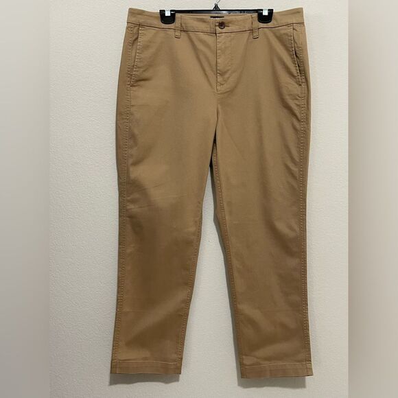 J Crew Factory NWT High Rise Girlfriend Chino Pants Size 14 in Camel - Picture 7 of 12